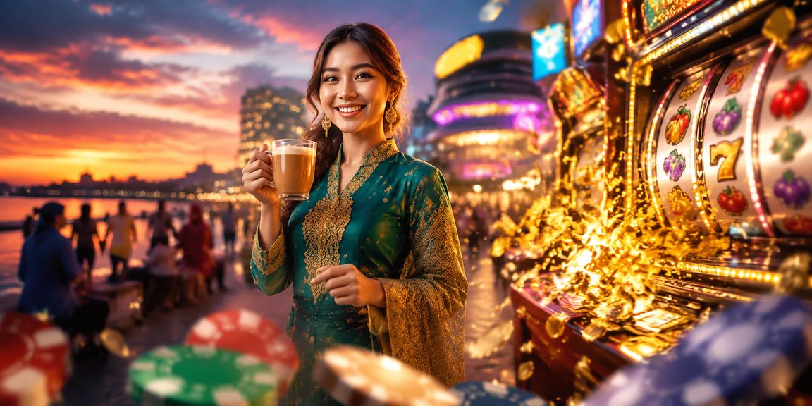 Pengguna menikmati permainan dalam talian sempena Hari Raya di Kota Kinabalu Malaysia